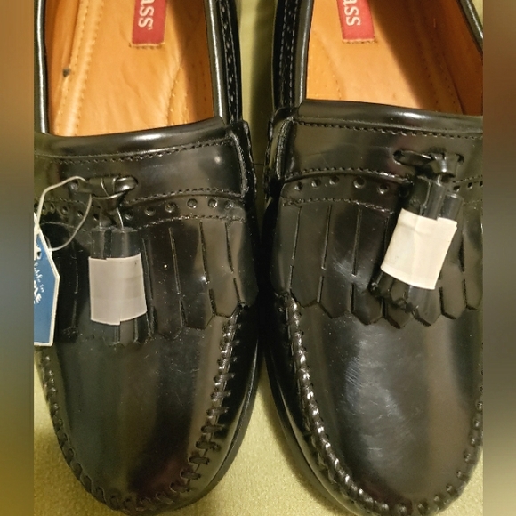 Bass Grammer Tasseled Men's Shoes Sz-8.5 Black - Picture 9 of 10